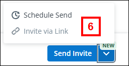 Send Invite options
